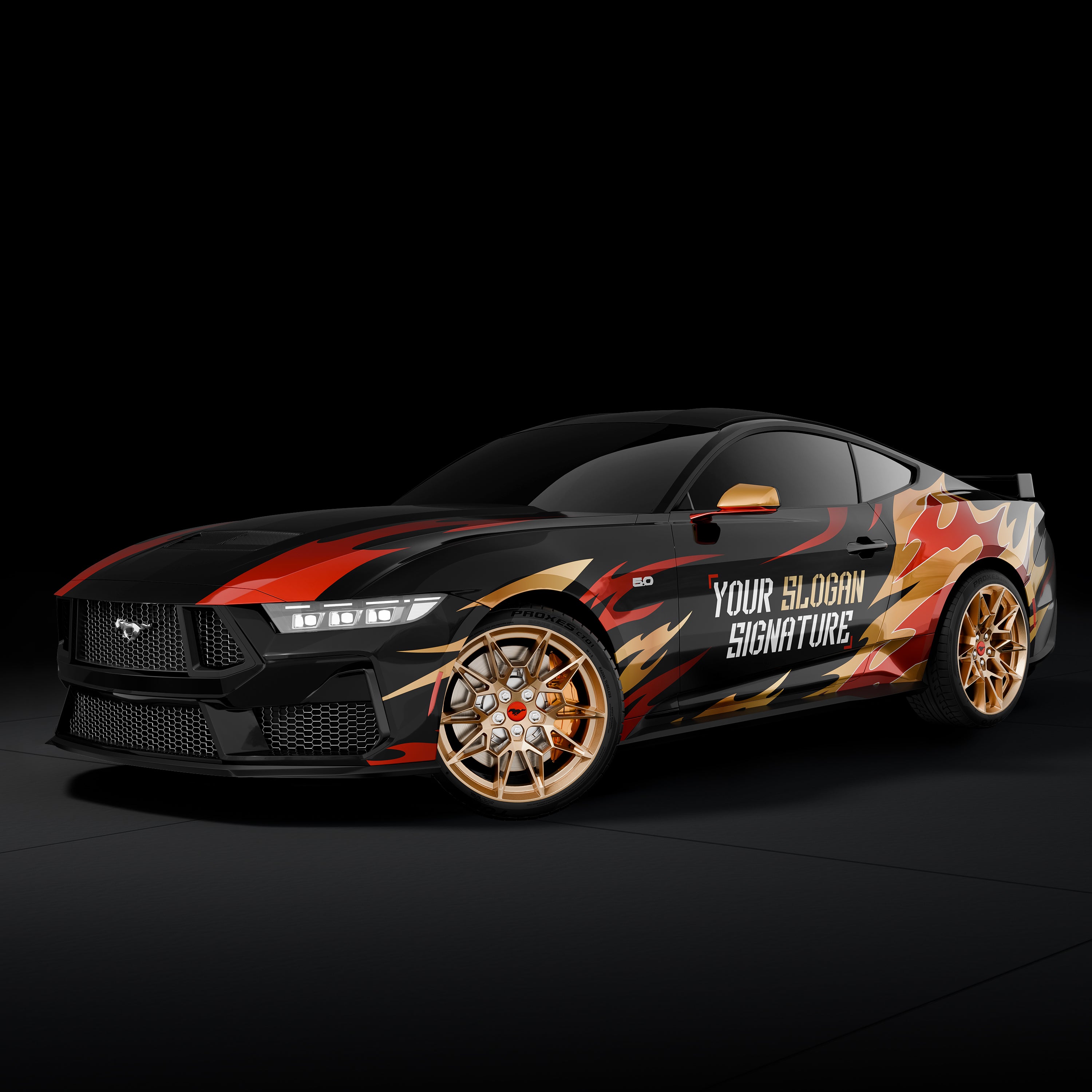 Stock Design-Obsidian Gold